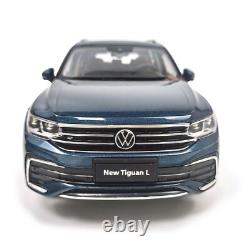1/18 Scale Volkswagen Tiguan L 2022 Blue Diecast Car Model Collectibles Gift Toy