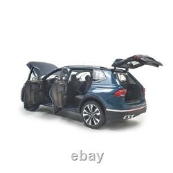 1/18 Scale Volkswagen Tiguan L 2022 Blue Diecast Car Model Collectibles Gift Toy