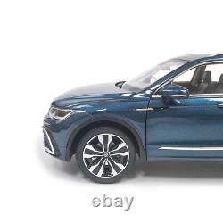 1/18 Scale Volkswagen Tiguan L 2022 Blue Diecast Car Model Collectibles Gift Toy