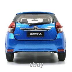 1/18 Scale Yaris L 2014 Blue Diecast Car Model Collectibles Gift Toy Series