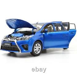 1/18 Scale Yaris L 2014 Blue Diecast Car Model Collectibles Gift Toy Series