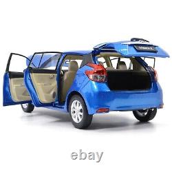 1/18 Scale Yaris L 2014 Blue Diecast Car Model Collectibles Gift Toy Series