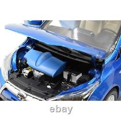 1/18 Scale Yaris L 2014 Blue Diecast Car Model Collectibles Gift Toy Series
