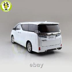 1/18 Toyota Vellfire MPV KENGFAI White RHD Diecast Model Toy Car Friends Gifts