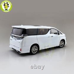 1/18 Toyota Vellfire MPV KENGFAI White RHD Diecast Model Toy Car Friends Gifts