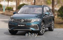 1/18 Volkswagen Tiguan L 2022 Diecast Metal SUV CAR MODEL Toys gift White/Blue