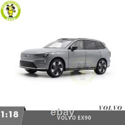 1/18 Volvo EX90 Electric Vehicle Gray Diecast Model Toy Car Friends Gifts