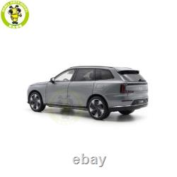 1/18 Volvo EX90 Electric Vehicle Gray Diecast Model Toy Car Friends Gifts