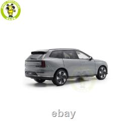 1/18 Volvo EX90 Electric Vehicle Gray Diecast Model Toy Car Friends Gifts