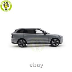1/18 Volvo EX90 Electric Vehicle Gray Diecast Model Toy Car Friends Gifts