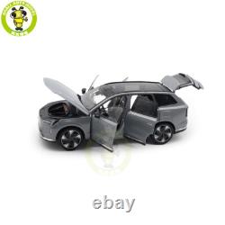 1/18 Volvo EX90 Electric Vehicle Gray Diecast Model Toy Car Friends Gifts