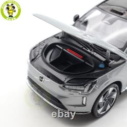1/18 Volvo EX90 Electric Vehicle Gray Diecast Model Toy Car Friends Gifts
