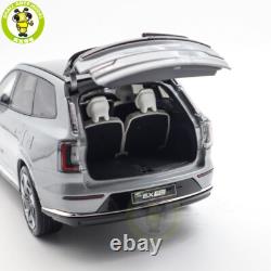 1/18 Volvo EX90 Electric Vehicle Gray Diecast Model Toy Car Friends Gifts