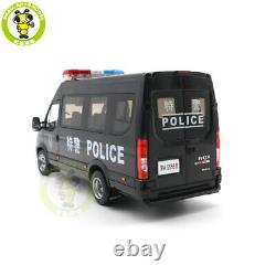 1/24 Iveco Commercial Police swat vehicle bus Diecast Model car toys gifts