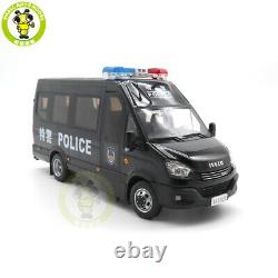 1/24 Iveco Commercial Police swat vehicle bus Diecast Model car toys gifts