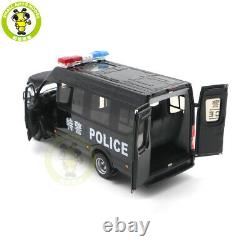 1/24 Iveco Commercial Police swat vehicle bus Diecast Model car toys gifts