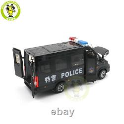 1/24 Iveco Commercial Police swat vehicle bus Diecast Model car toys gifts