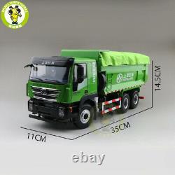 1/24 SAIC HONGYAN IVECO Muck Transport Vehicle Truck Diecast Model Car Green