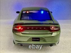 1/24 scale POLICE Unmarked Dodge Charger SRT Undercover FBI WORKING LIGHTS