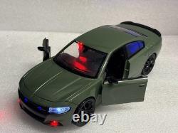 1/24 scale POLICE Unmarked Dodge Charger SRT Undercover FBI WORKING LIGHTS