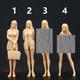 1/64 1/43 Secretary Sexy Girl Scene Minatures Figures Doll Fit Cars Vehicles Toy