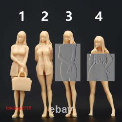 1/64 1/43 Secretary Sexy Girl Scene Minatures Figures Doll Fit Cars Vehicles Toy