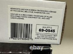 1/64 DCP KAUFFS KENWORTH T800 With CENTURY WRECKER