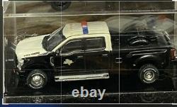 1/64 Ford Police, Texas State Trooper, Lot Of 6 Vehicles & 5 Car Display Case