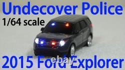 1/64 Undercover Police 2015 Ford Explorer with Lights SEE DESCRIPTION