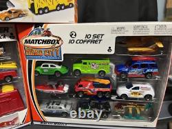 2000-2007 6 & 10 Car Gift Pack Lot of 8 (68 Cars / 3 Launchers)