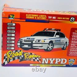 2002 Toy State Road Rippers NYPD Police Car Battery Operated Toy Vehicle NEW