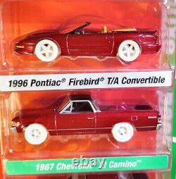 2023 Auto World Target 4 Pack Ultra Red Chase Firebird El Camino Mustang Cougar