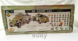 21st Century WWII 1/6 US M3 Scout Car with. 50cal &. 30cal MGs NEW open box