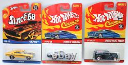 22pc Mattel Hot Wheels Classic Red Line Since'68 Cars Trucks Vehicles Carded
