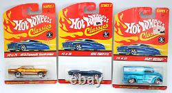 22pc Mattel Hot Wheels Classic Red Line Since'68 Cars Trucks Vehicles Carded