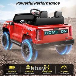 24V 2-Seater Ride On Car for Kids, Battery Powered Vehicle 400W Electric Toy Gift