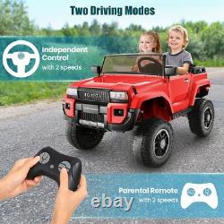 24V 2 Seater Ride on Cars, Kids Ride on Truck with 2WD/4WD Switchable Electric Toy
