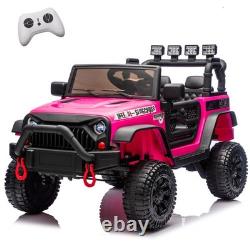 24V 400W Kids Ride On Truck Electric Jeep Car Vehicle With Music Bluetooth Remote