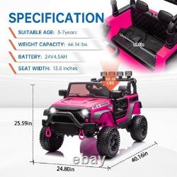 24V 400W Kids Ride On Truck Electric Jeep Car Vehicle With Music Bluetooth Remote