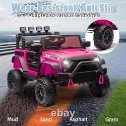 24V 400W Kids Ride On Truck Electric Jeep Car Vehicle With Music Bluetooth Remote
