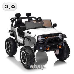 24V Electric Kids Ride On Cars with Remote Control 2 Seats Truck Toys Gifts