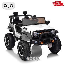 24V Electric Ride On Cars for Kids 2 Seats Truck Toys Gifts with Remote Control