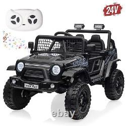 24V Kids Ride On Car 2 Seater Electric Vehicle Toy Truck Jeep withRemote Control