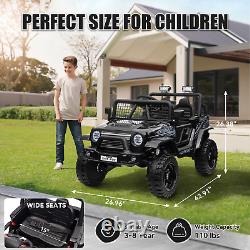 24V Kids Ride On Car 2 Seater Electric Vehicle Toy Truck Jeep withRemote Control