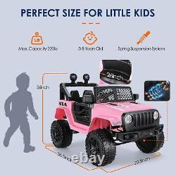 24V Kids Ride On Car 2 Seaters 2x200W Electric Vehicle Toy Truck With Remote