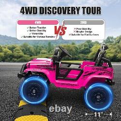 24V Kids Ride On Car Electric Vehicle Jeep Toy Truck Jeep withRemote Control
