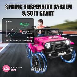 24V Kids Ride On Car Electric Vehicle Jeep Toy Truck Jeep withRemote Control