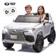 24v Kids Ride On Car Licensed Lexus Lx600 Suv Withremote, Dual 55w Motors, White
