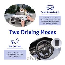 24V Kids Ride On Car Licensed LEXUS LX600 SUV withRemote, Dual 55W Motors, White