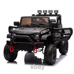 24V Kids Ride On Truck 400W Electric Jeep Car Vehicle With Music Bluetooth Remote